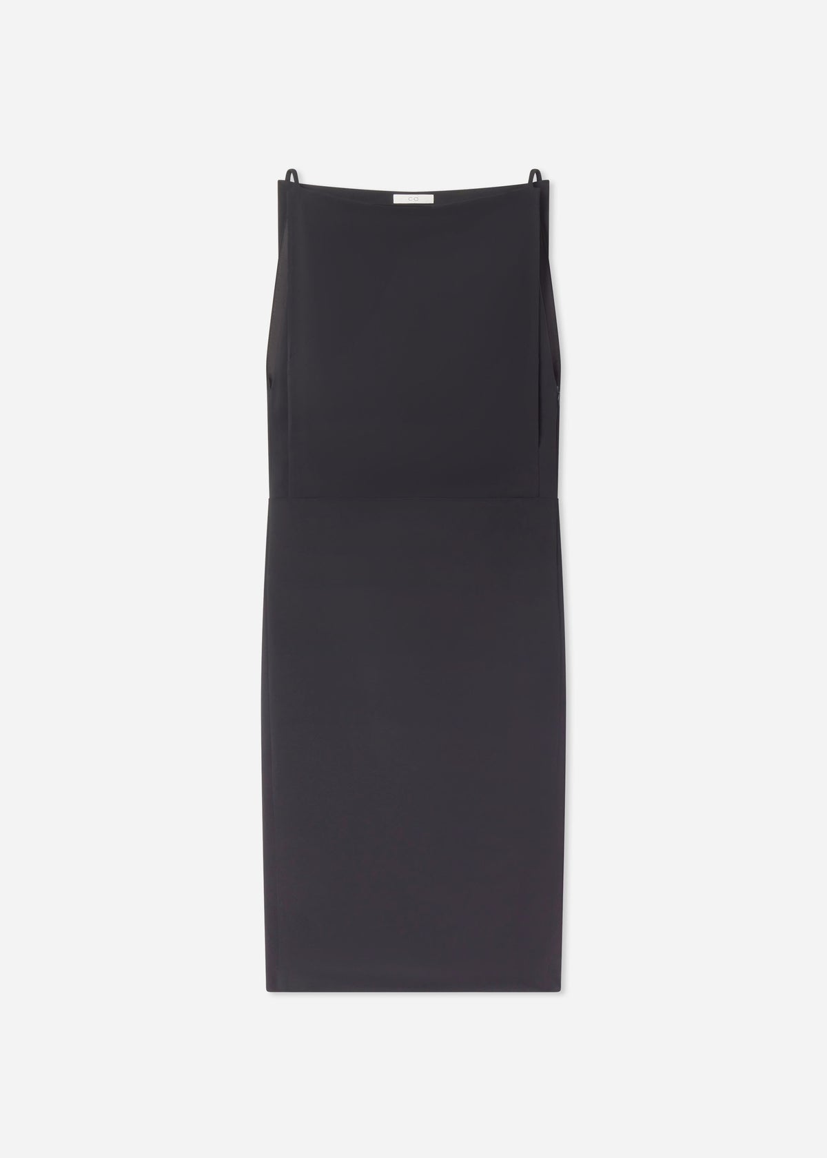Bateau Shift Dress in Crepe - Black, image 5 of 5