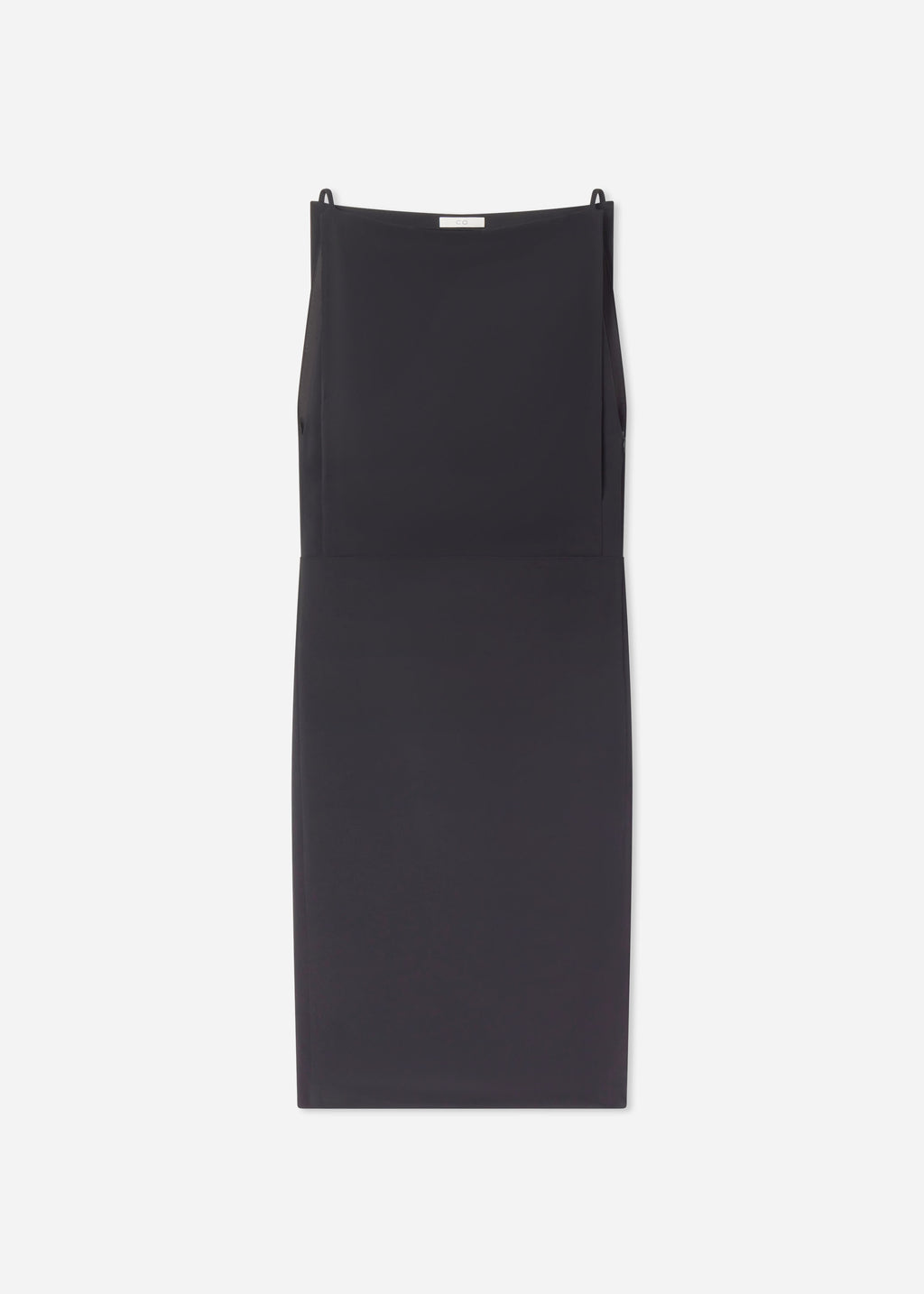 Bateau Shift Dress in Crepe - Black, image 5 of 5
