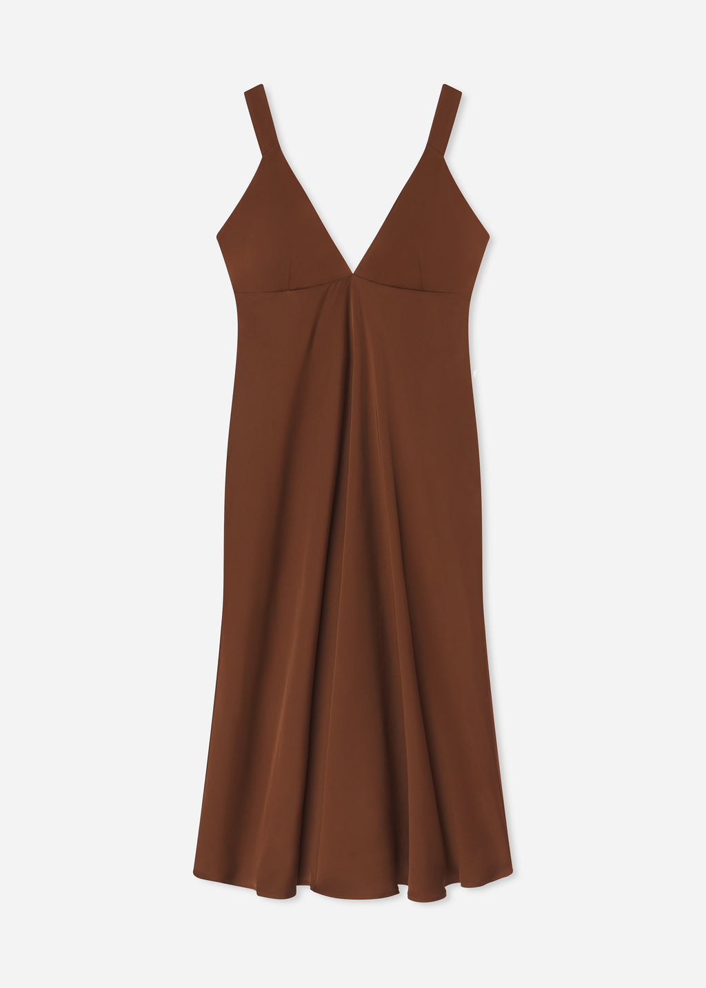 Silk Slip Midi Dress - Moose - CO