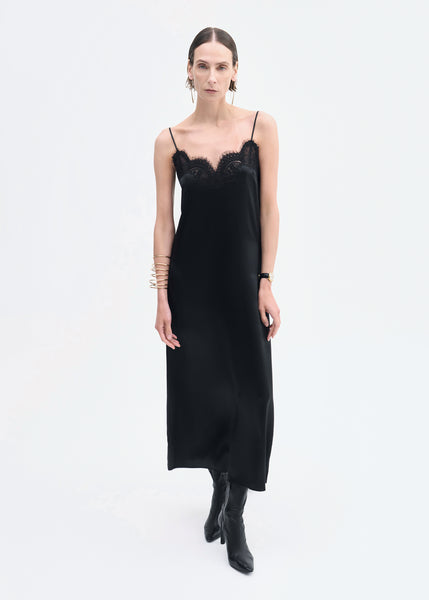 green emerald velvet dress Co's Lace Slip Dress | Silk
