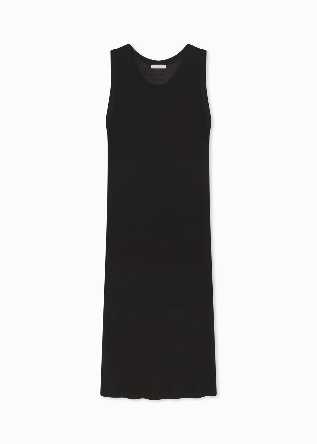 Tank Dress in Slub Jersey - Black - CO