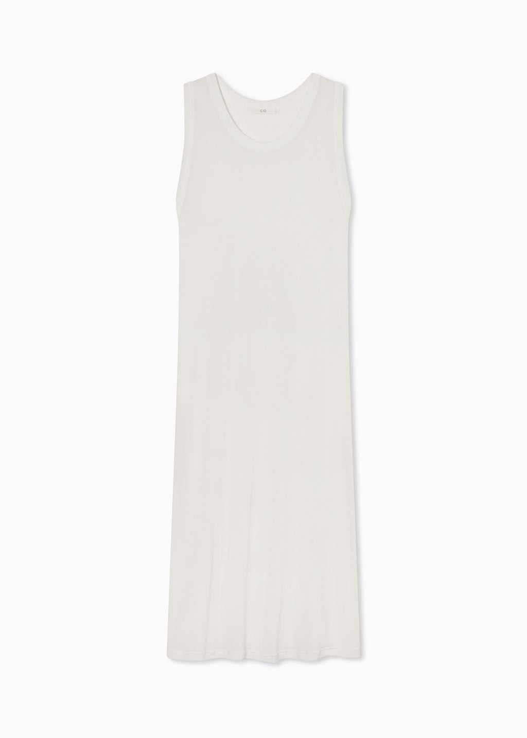 Tank Dress in Slub Jersey - Ivory - CO