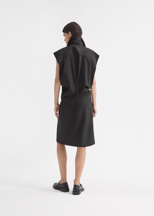 Banana Cut Shirt Dress - Black, image 3 of 4