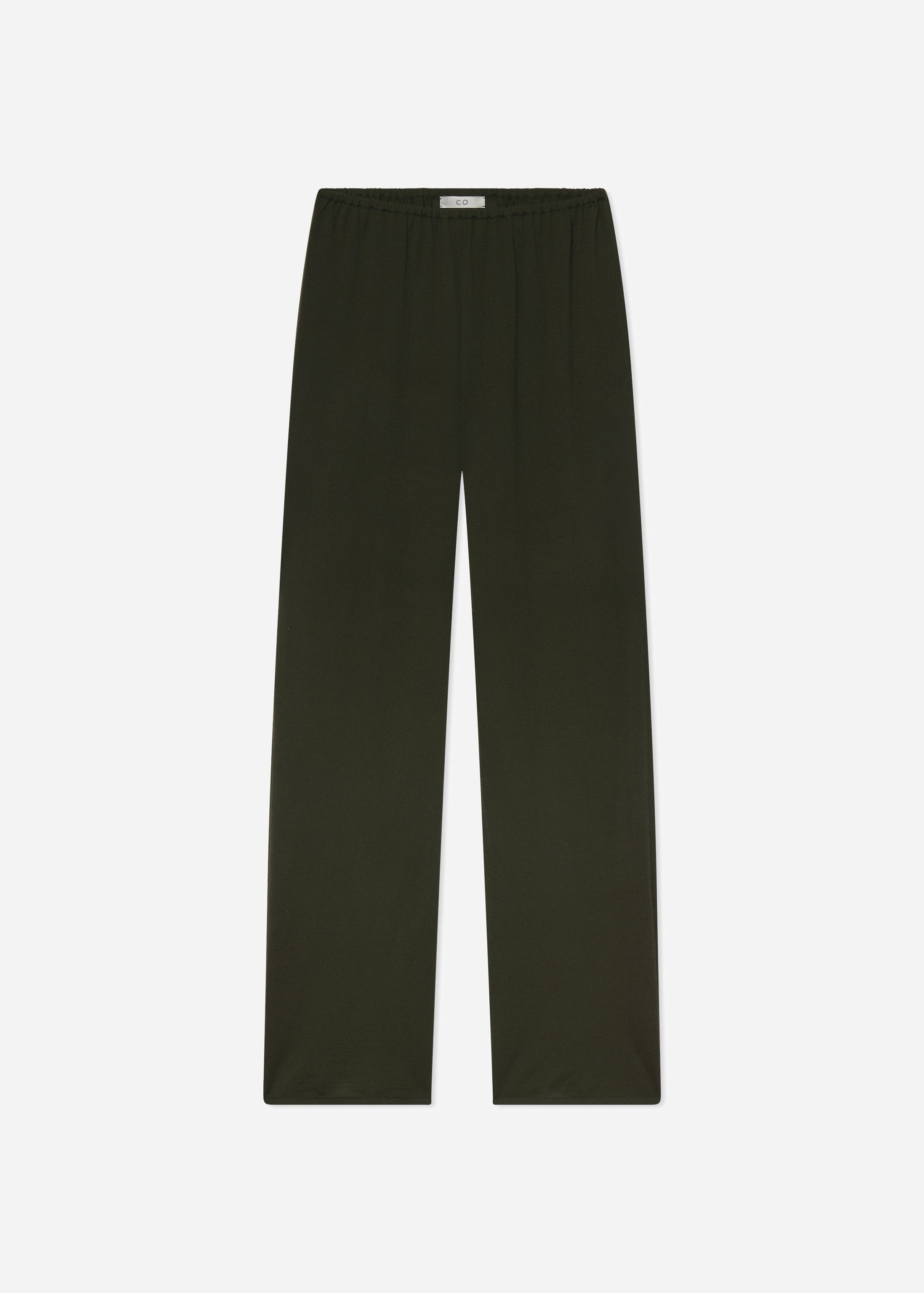 Pull Up Pant in Fine Cashmere  – Olive