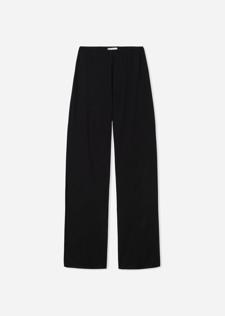 Pull Up Pant in Fine Cashmere - Black, image 6 of 6