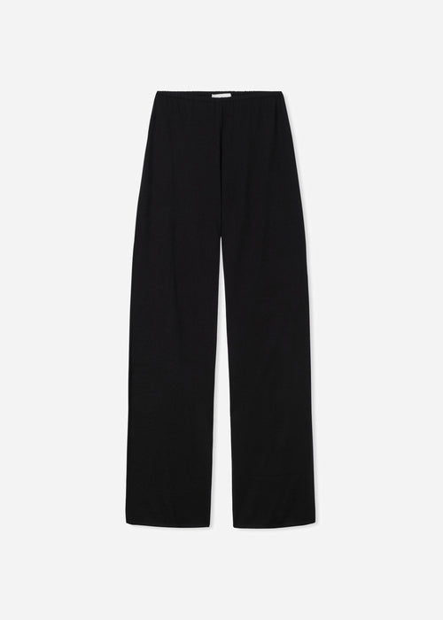 Pull Up Pant in Fine Cashmere - Black, image 6 of 6