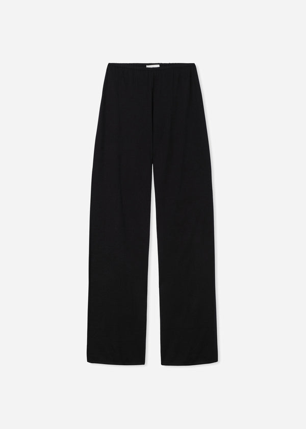 Pull Up Pant in Fine Cashmere - Black - CO