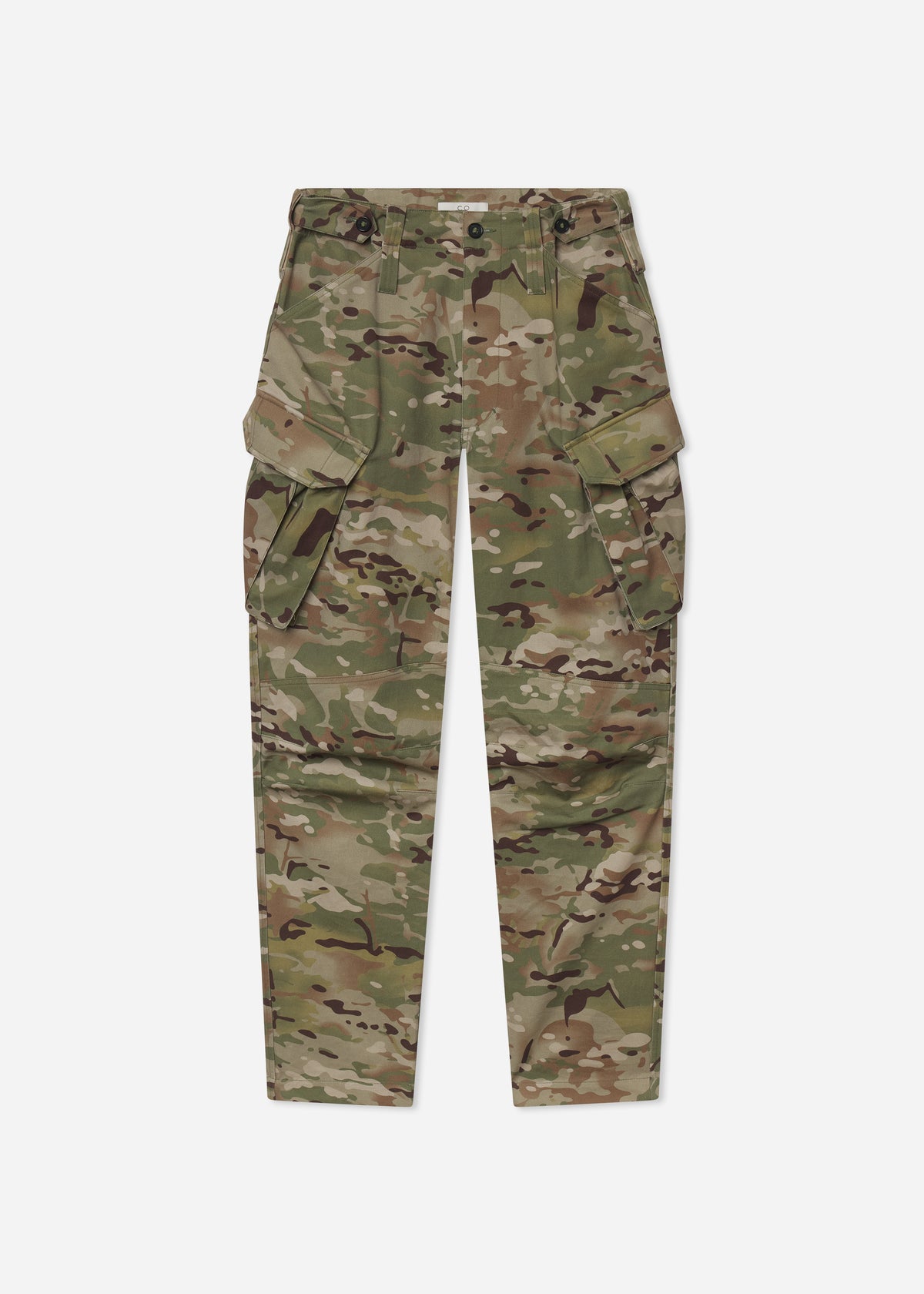 Military Pant in Cotton Twill - Camo Multi, Camouflage pants on a white background, image 6 of 6