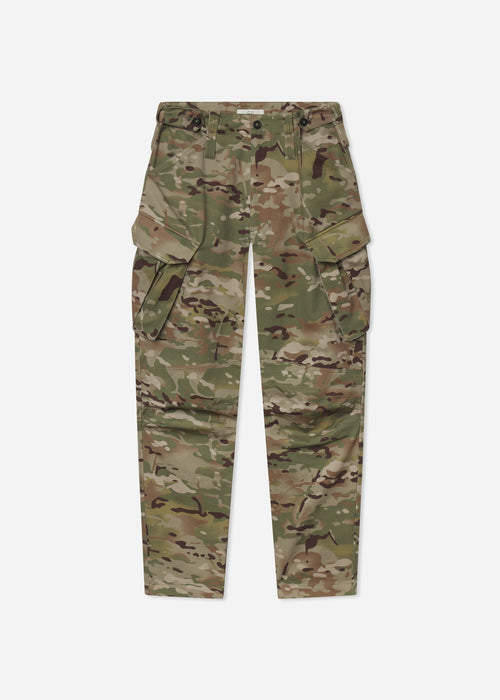 Military Pant in Cotton Twill - Camo Multi, Camouflage pants on a white background, image 6 of 6