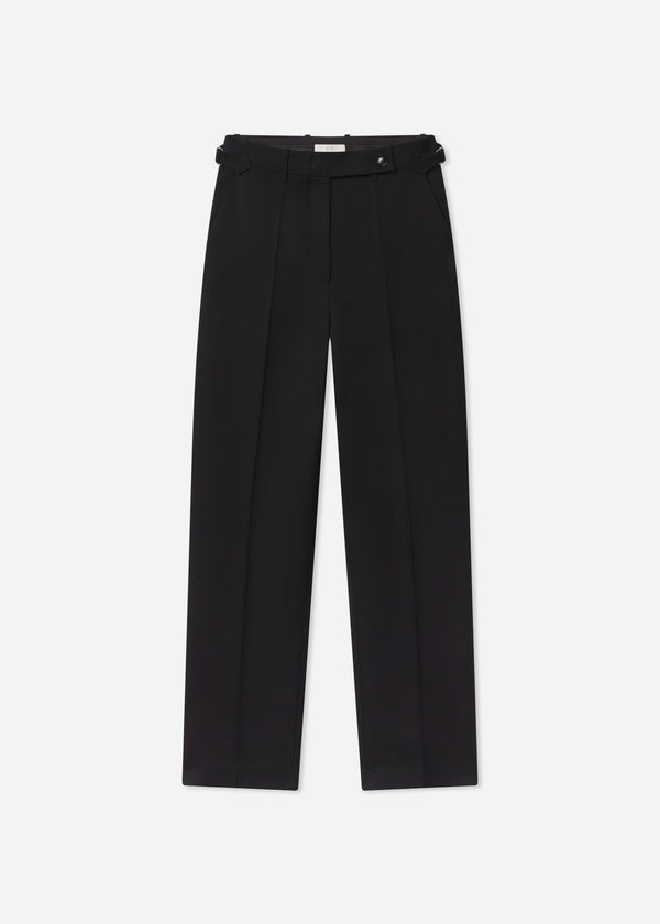Low Rise Trousers in Wool - Black - CO