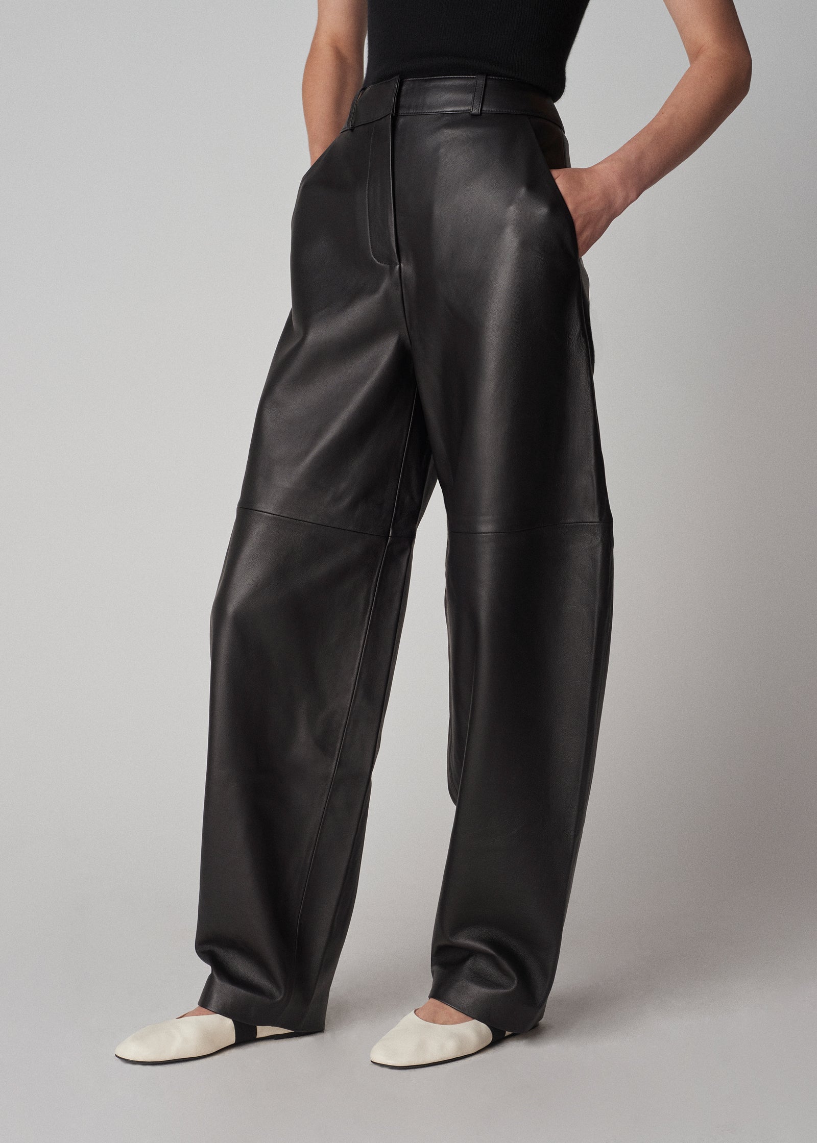 Joe Browns Rock Chick Leather Look Trousers -black | very.co.uk