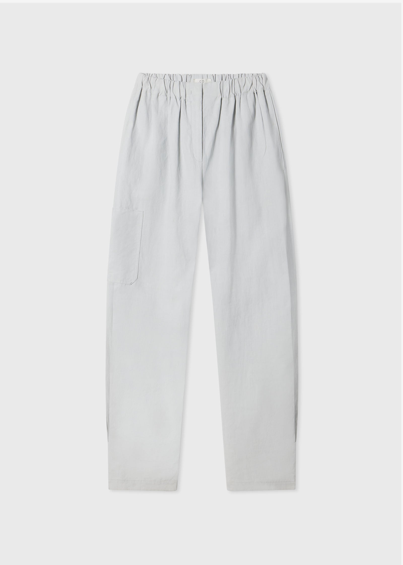 Pull Up Aviator Pant in Cotton -  Whisper Blue