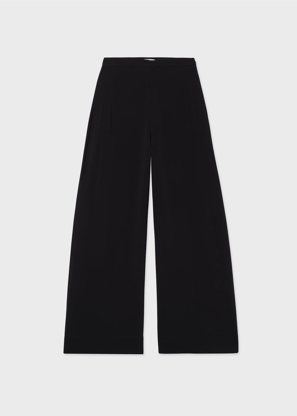 Wide Leg  Pant in Crepe - Black - CO