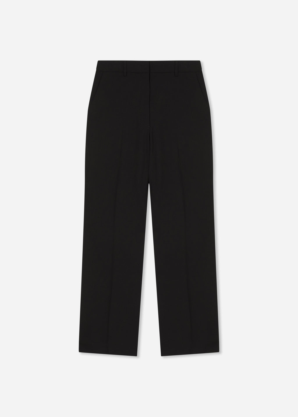 Cropped Flared Pant in Wool - Black - CO