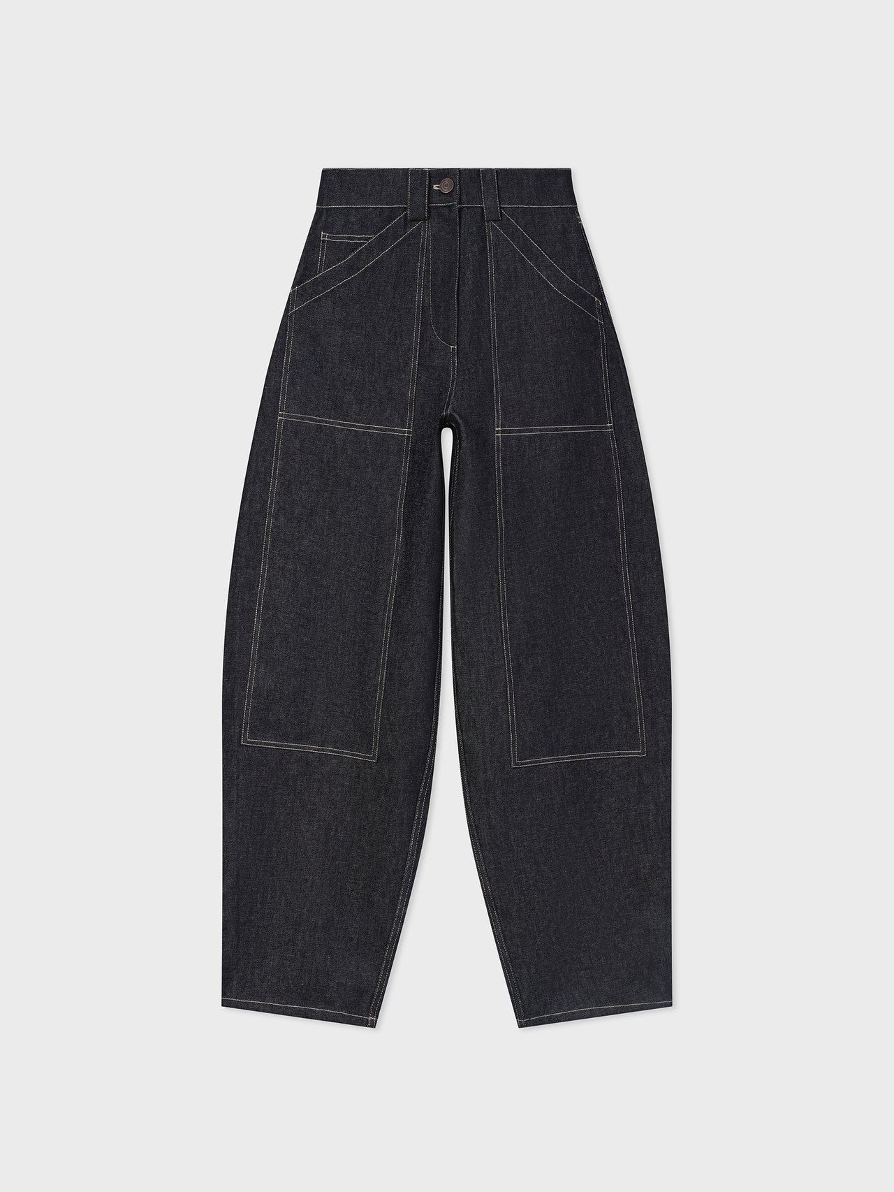 Workwear Patch Pocket Jean in Raw Denim - Indigo - CO