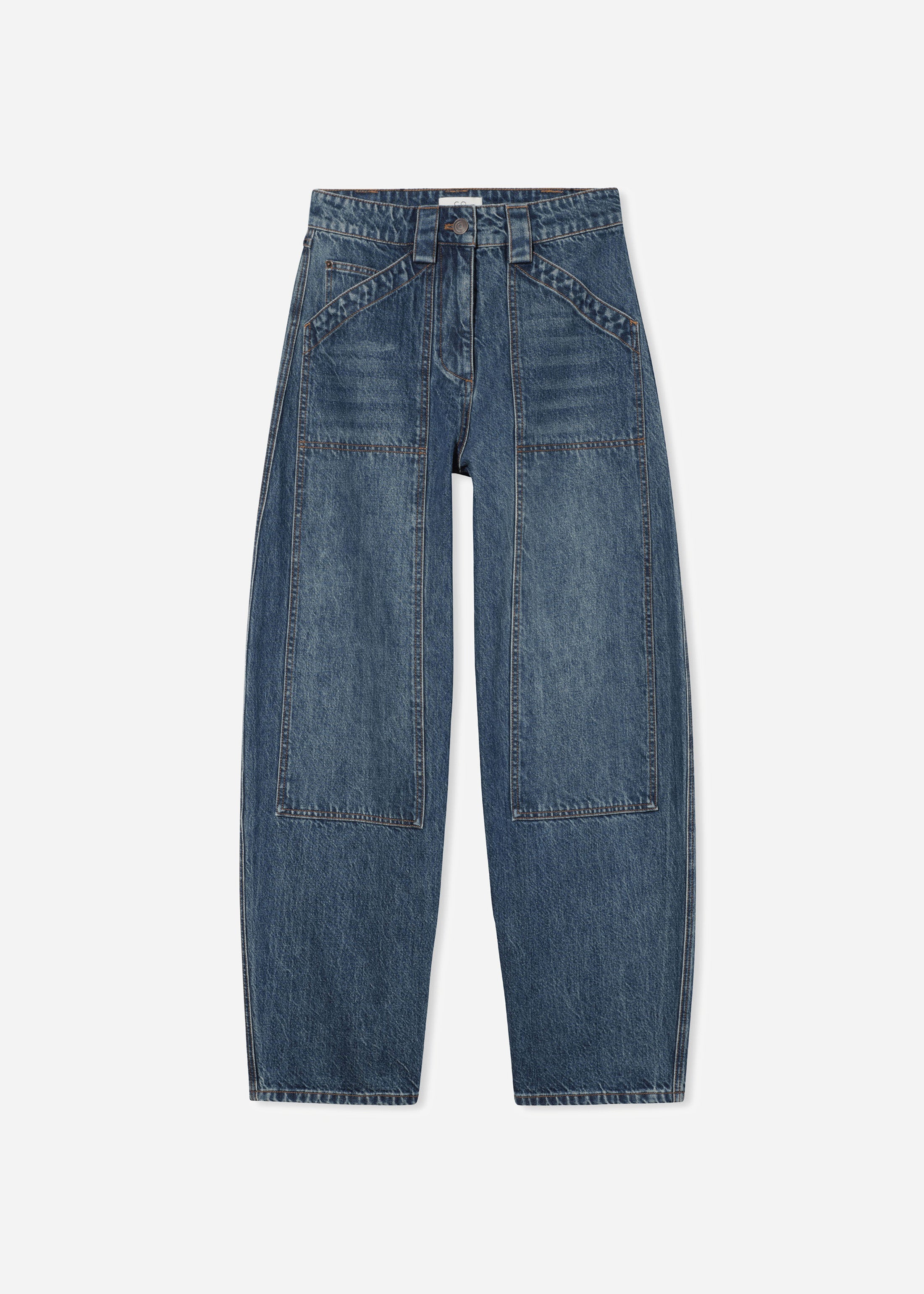 Denim Patch Pocket Jean - Indigo