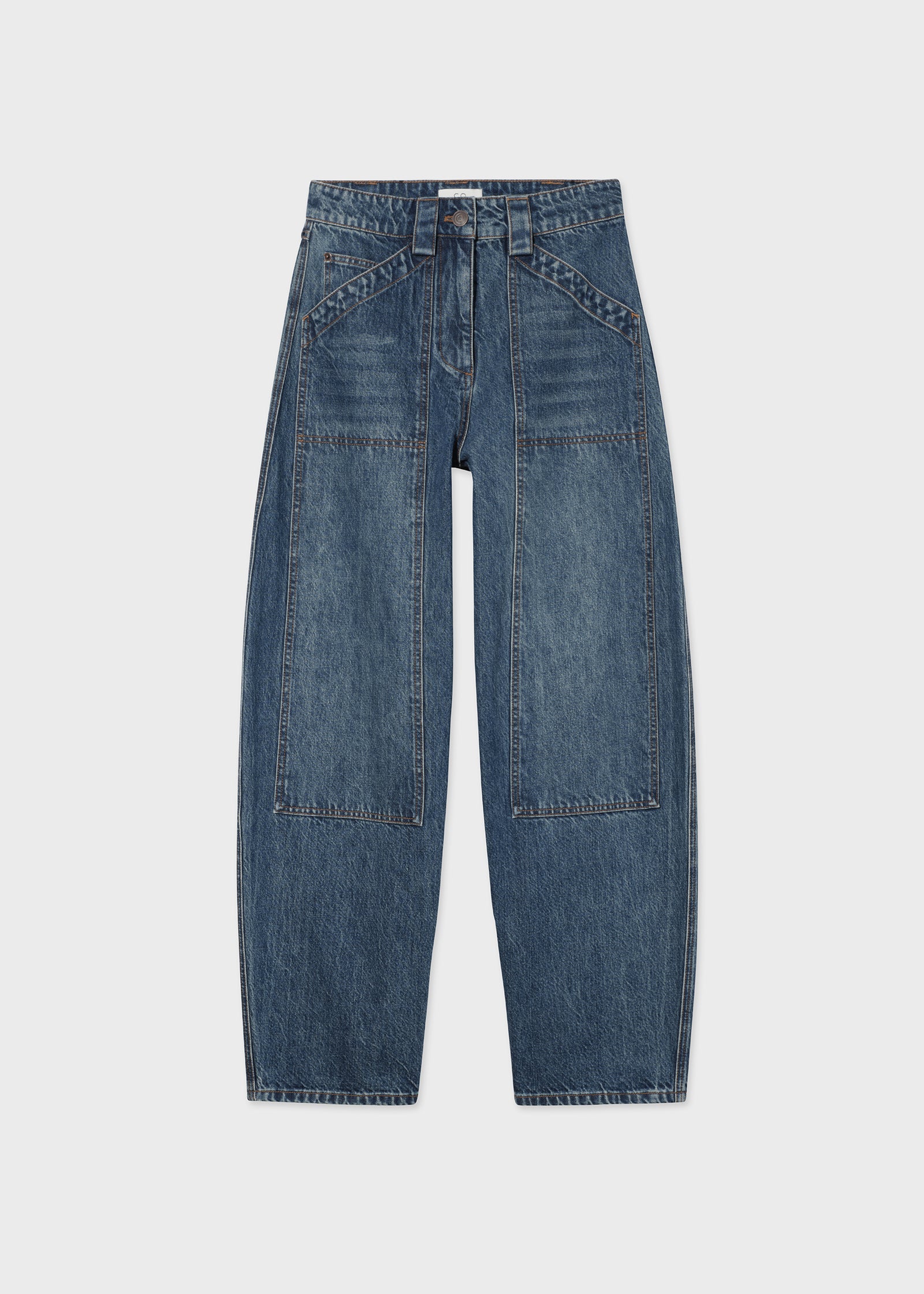 Denim Patch Pocket Pant - Indigo