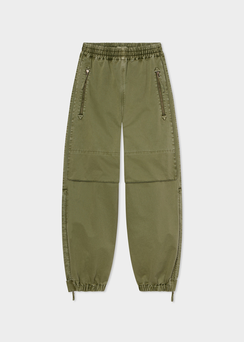 Articulated Pant in Cotton Twill - Army Green - CO