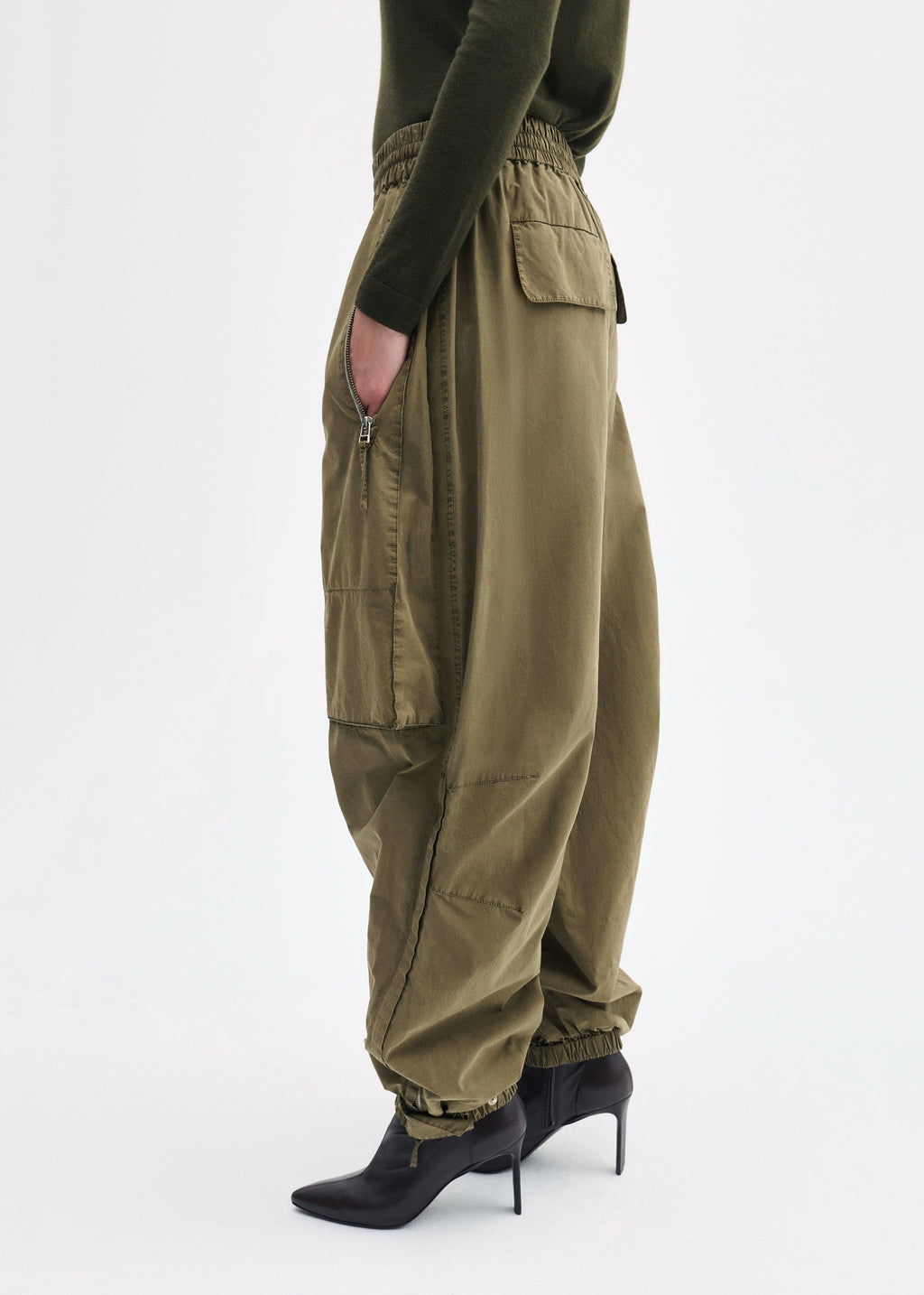 Utility Pant in Cotton Twill  - Olive - CO