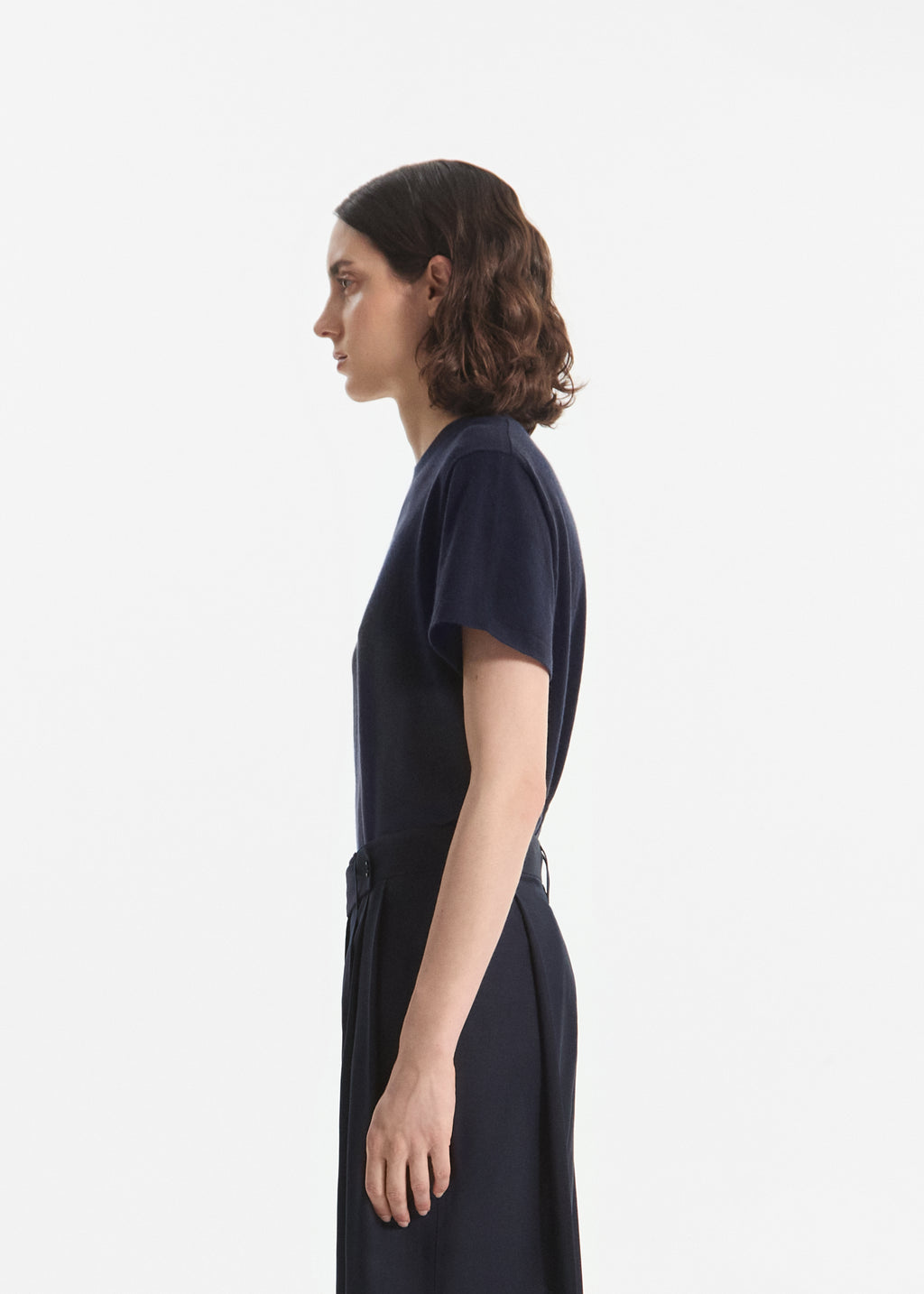 T-Shirt in Fine Cashmere - Nocturne - CO