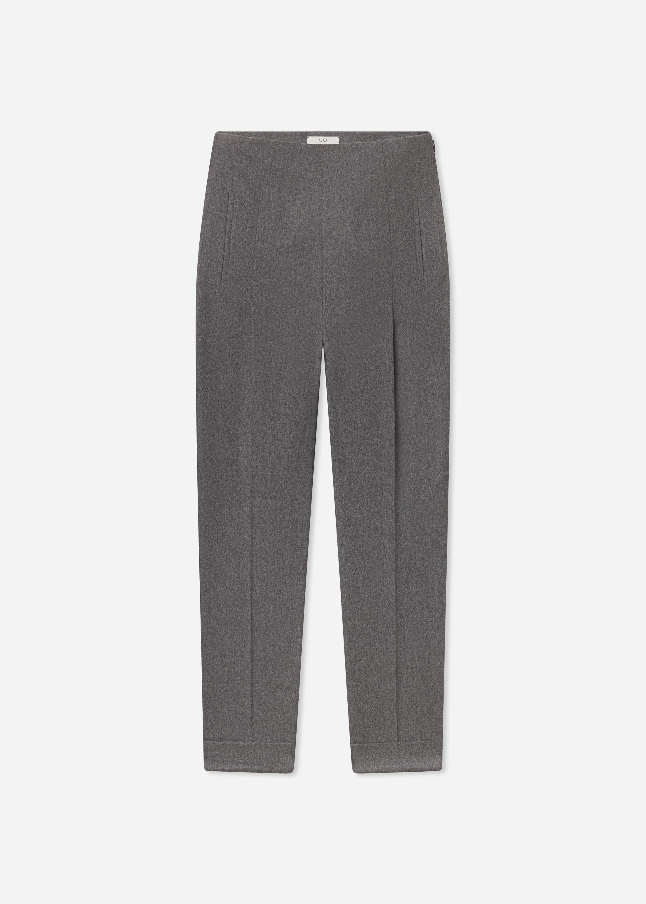 High Waisted Jodphur in Wool Cashmere - Grey Melange, image 4 of 4