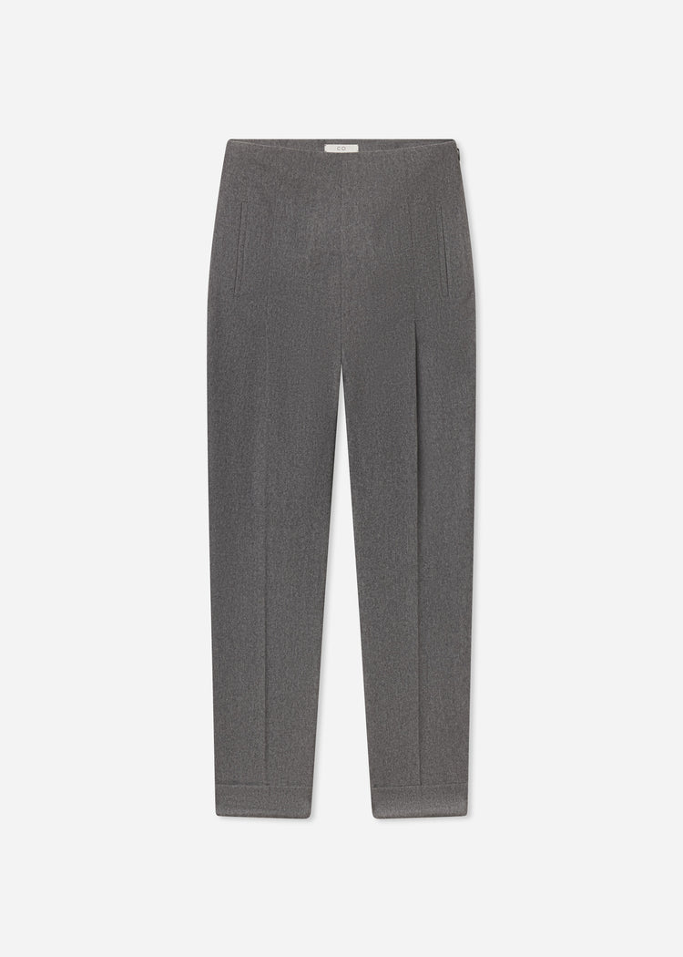 High Waisted Jodphur in Wool Cashmere - Grey Melange, image 4 of 4