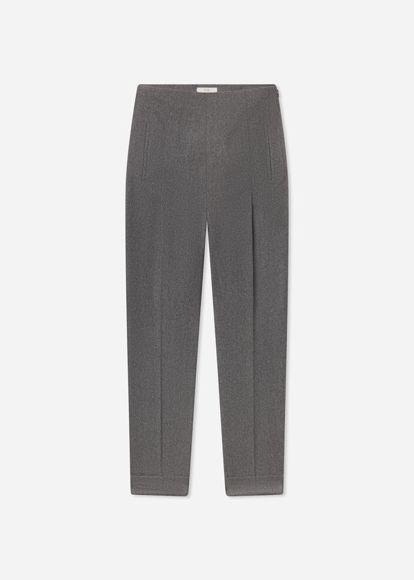 High Waisted Jodphur in Wool Cashmere - Grey Melange, image 4 of 4