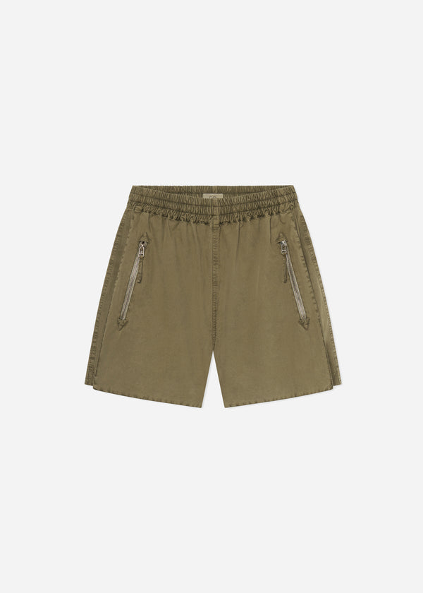 Combat Short in Cotton Twill - Olive - CO