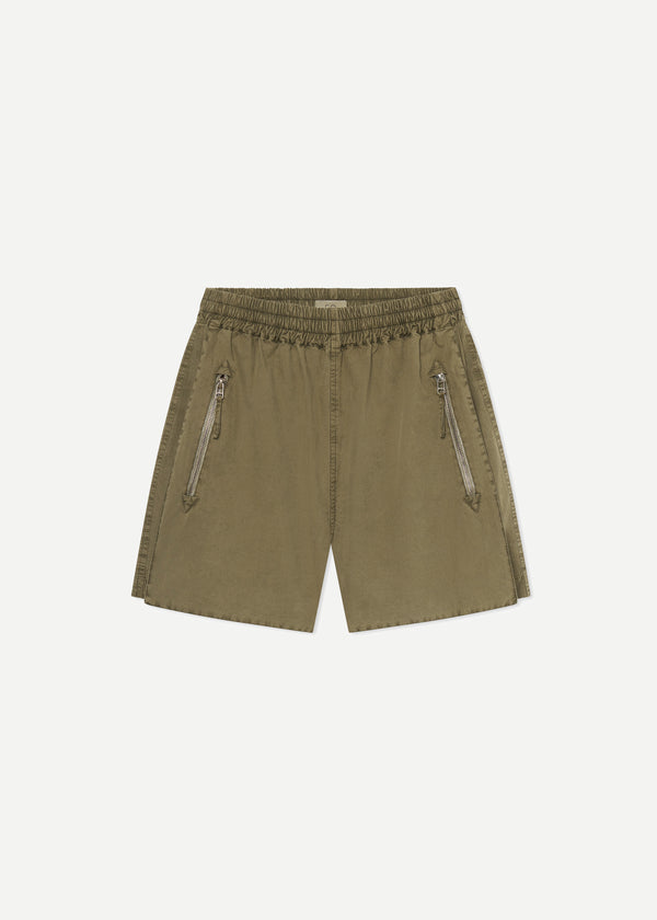 Combat Short in Cotton Twill - Olive - CO