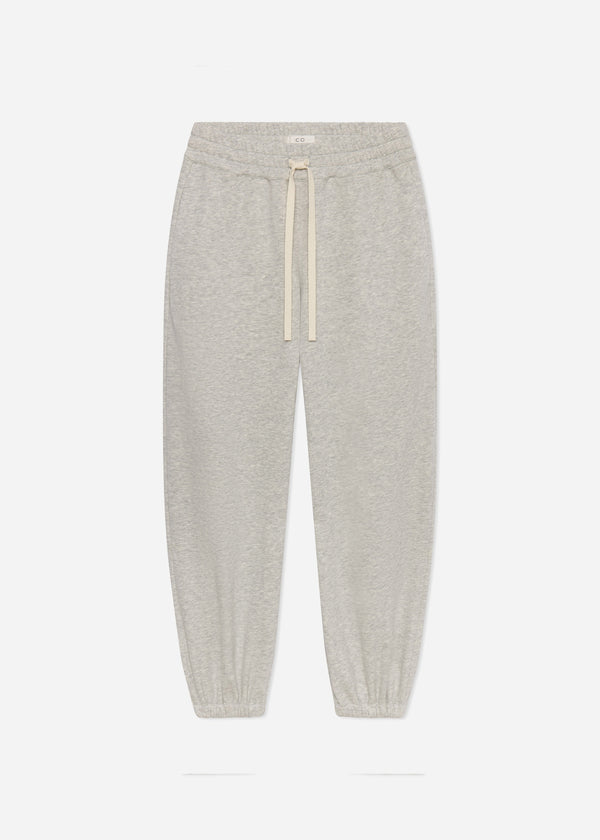 Stretch Jogger in Scuba Jersey - Heather Grey - CO