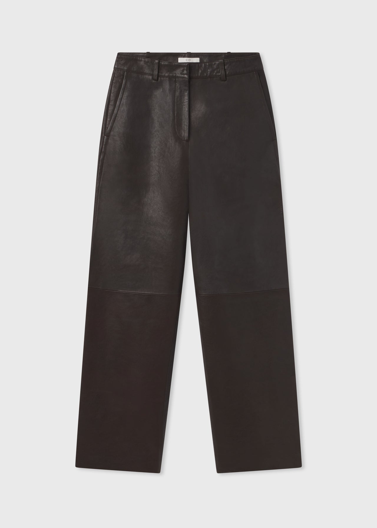 Leather Cigar Trouser - Chocolate