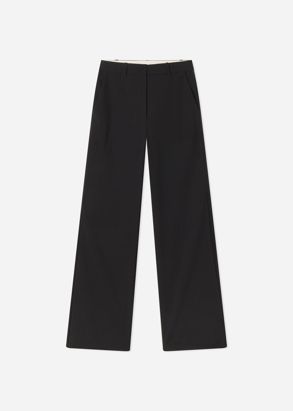 Tuxedo Pant in Wool and Silk - Black - CO
