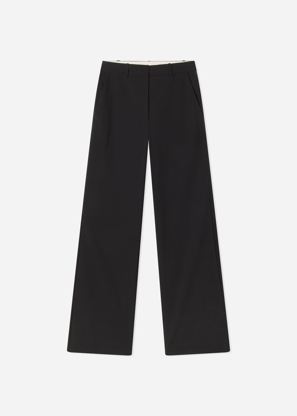 Tuxedo Pant in Wool and Silk - Black - CO