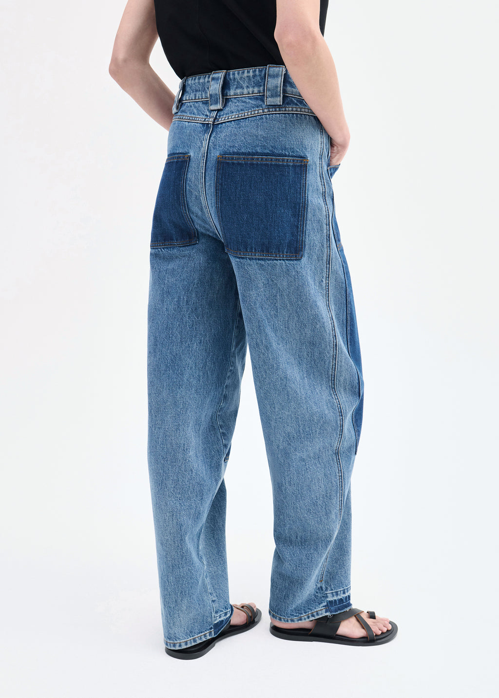 Patchwork Pant in Denim - Indigo - CO