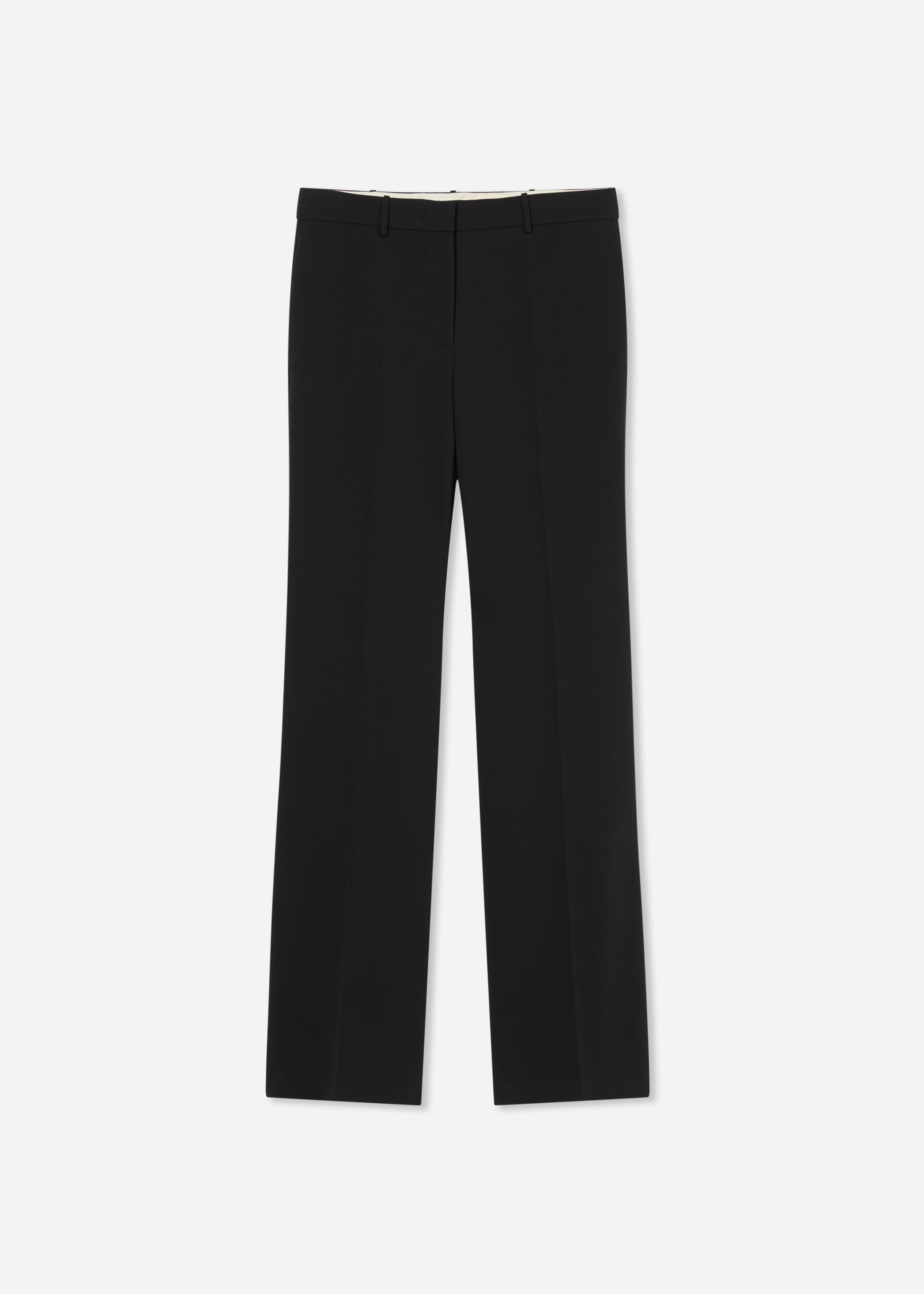 Bell Bottom Trouser in Cotton - Black