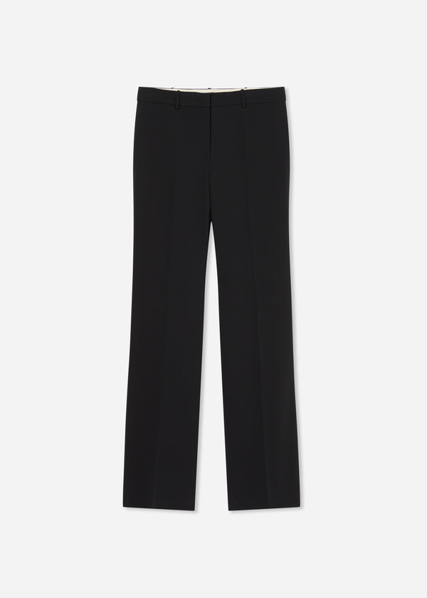 Bell Bottom Trouser in Cotton - Black - CO