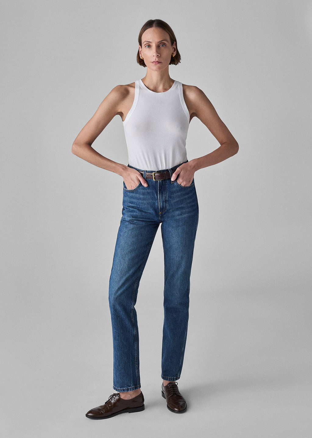 High Rise Jean in Denim - Indigo - CO