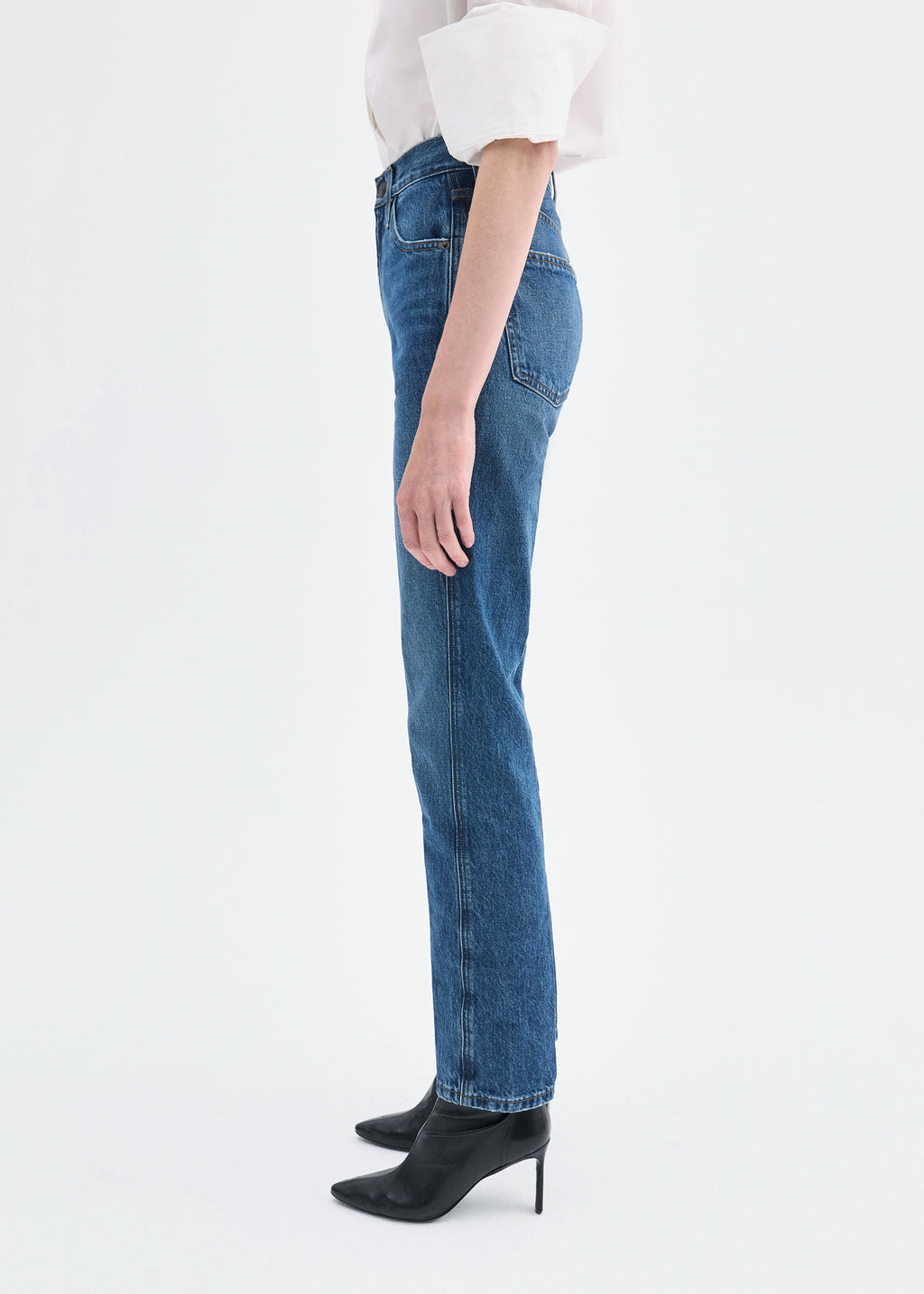 High Rise Jean in Denim - Indigo - CO