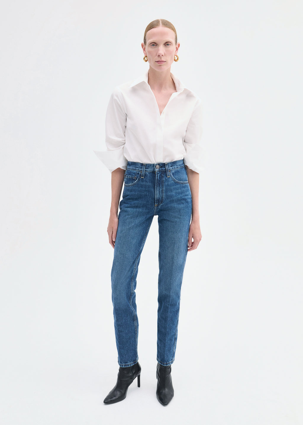 High Rise Jean in Denim - Indigo - CO