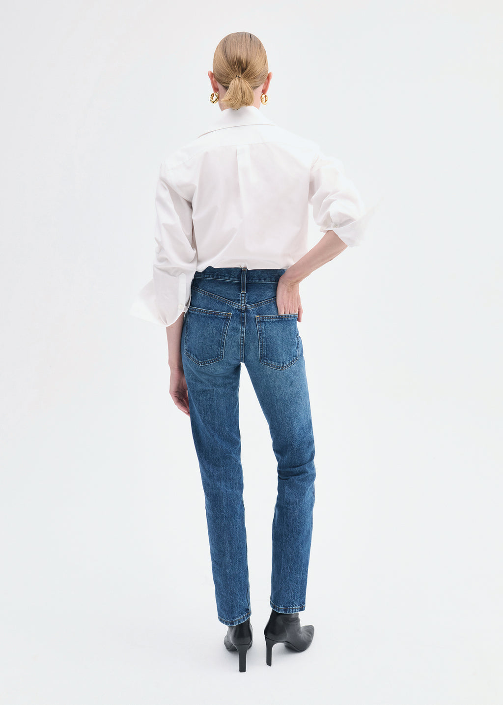 High Rise Jean in Denim - Indigo - CO
