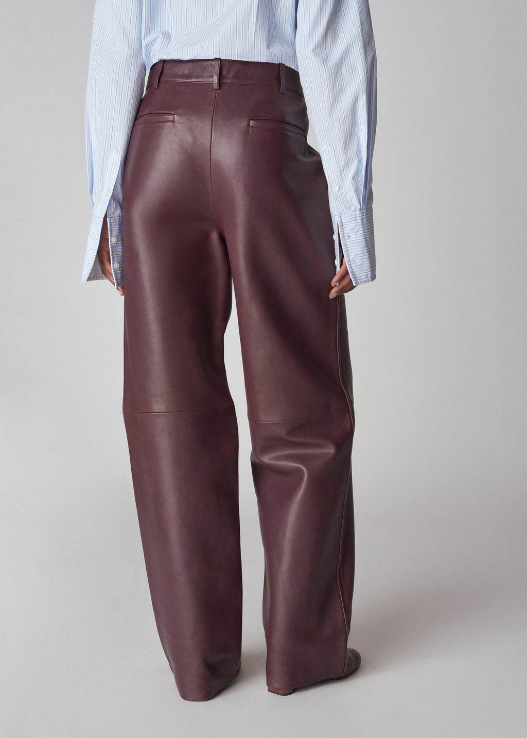 Leather Cigar Trouser - Bordeaux - CO