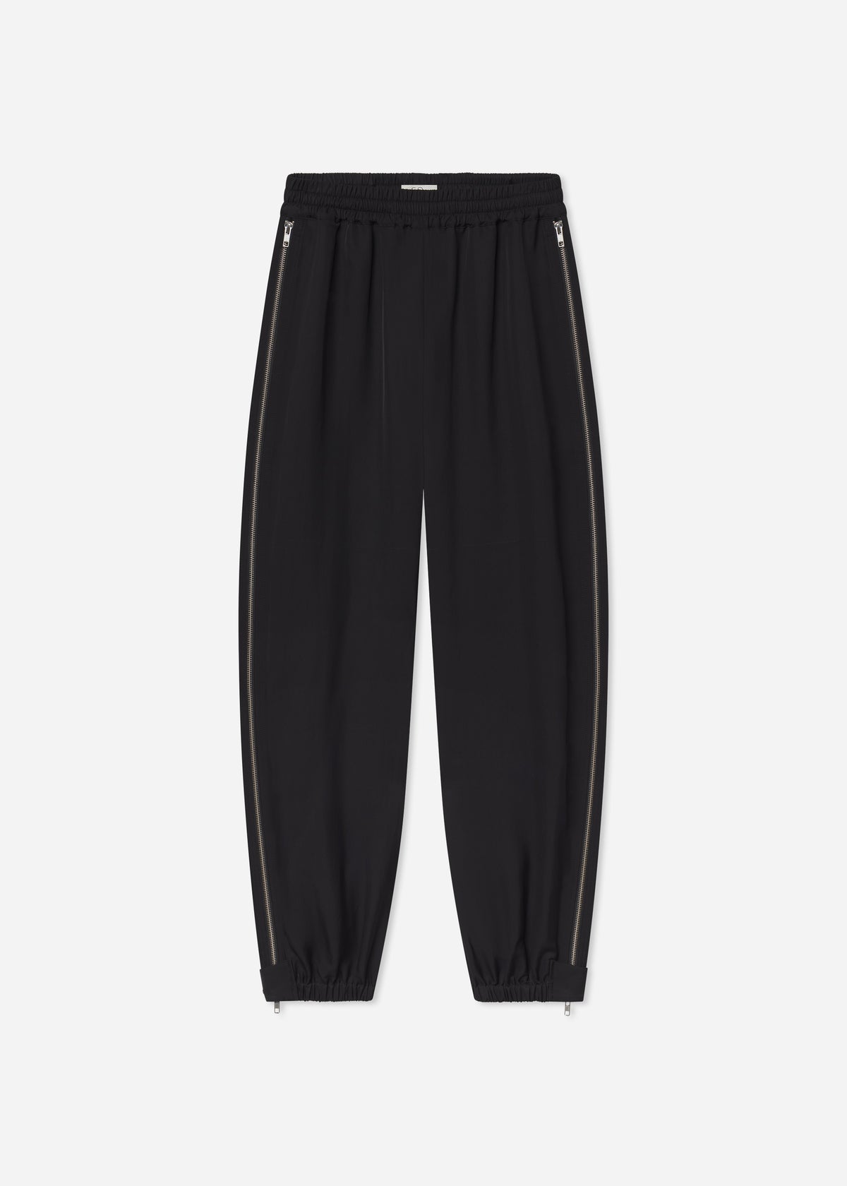 Articulated Vented Pant in Silk Viscose - Black, image 4 of 4