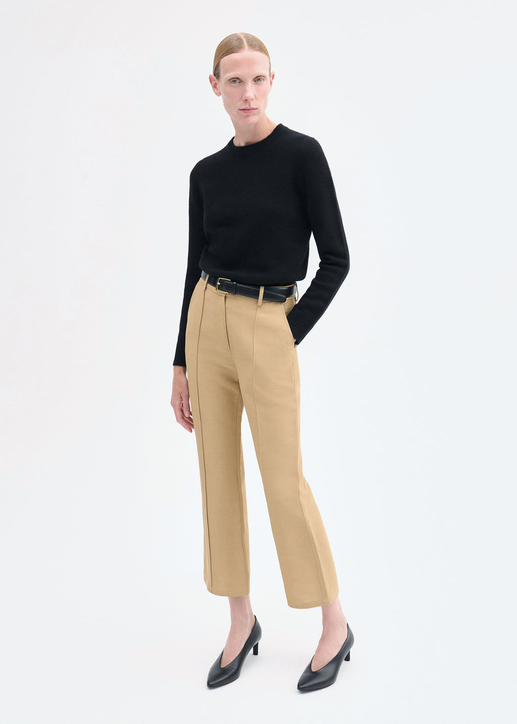 Cropped Flared Pant - Camel - CO