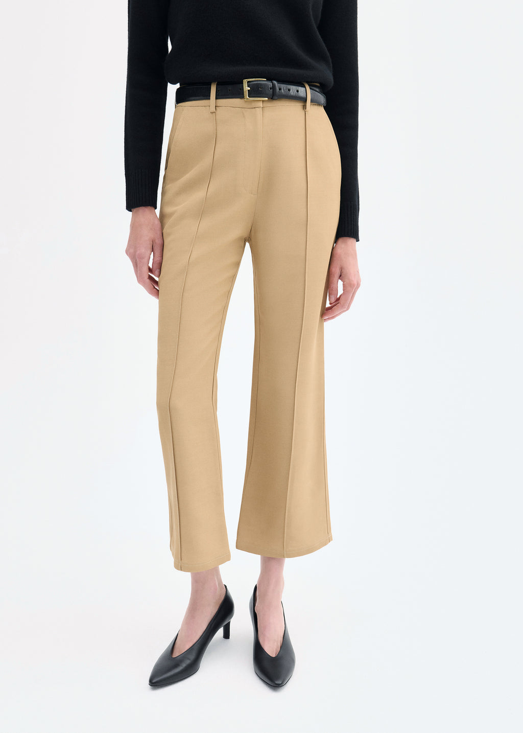 Cropped Flared Pant - Camel - CO