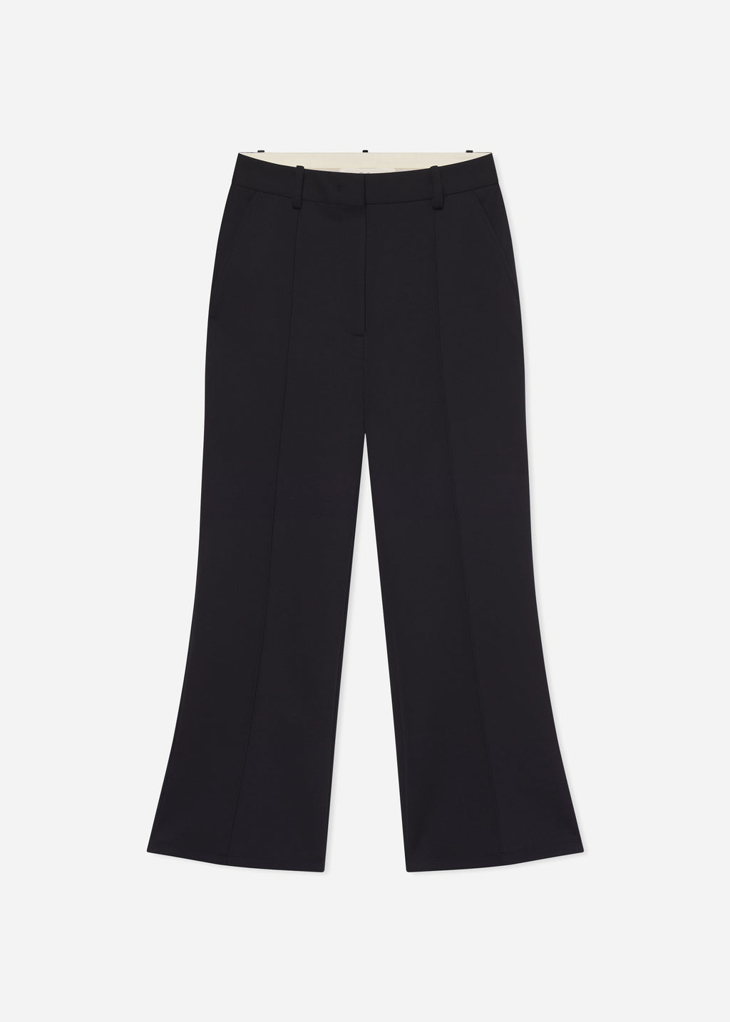 Cropped Flared Pant in Scuba - Black - CO