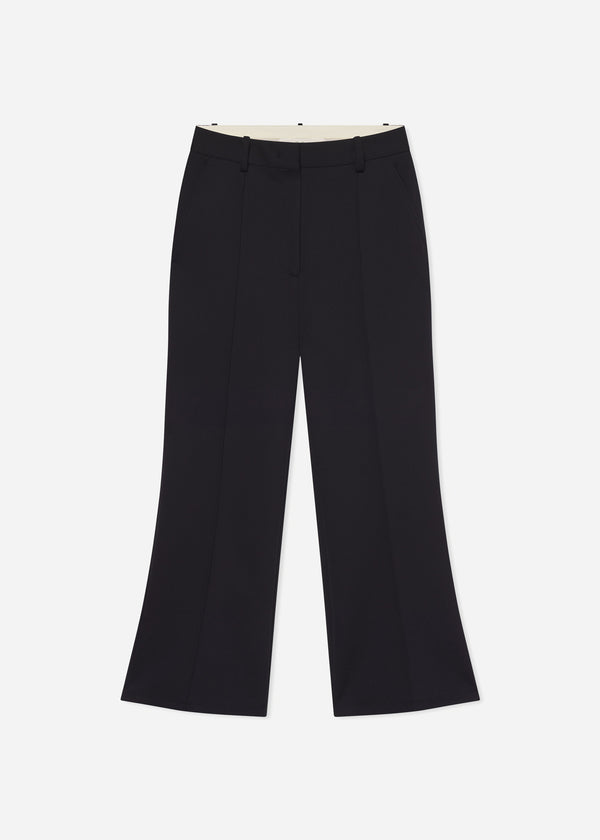 Cropped Flared Pant in Scuba - Black - CO