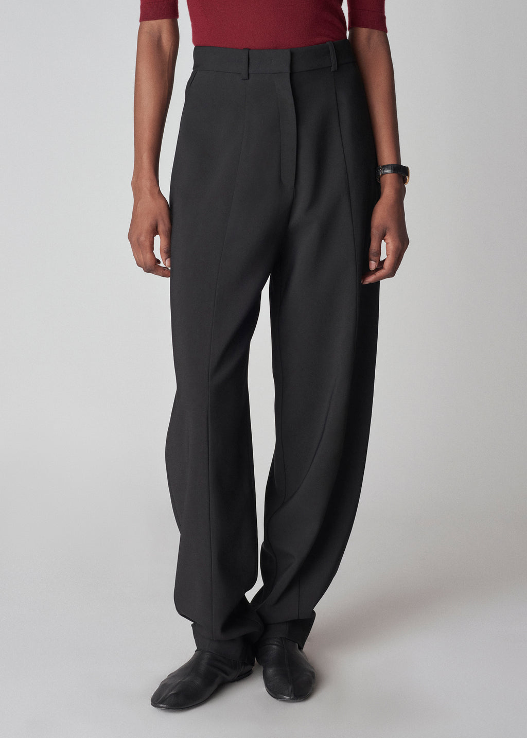 Egg Pant in Twill Suiting - Black - CO