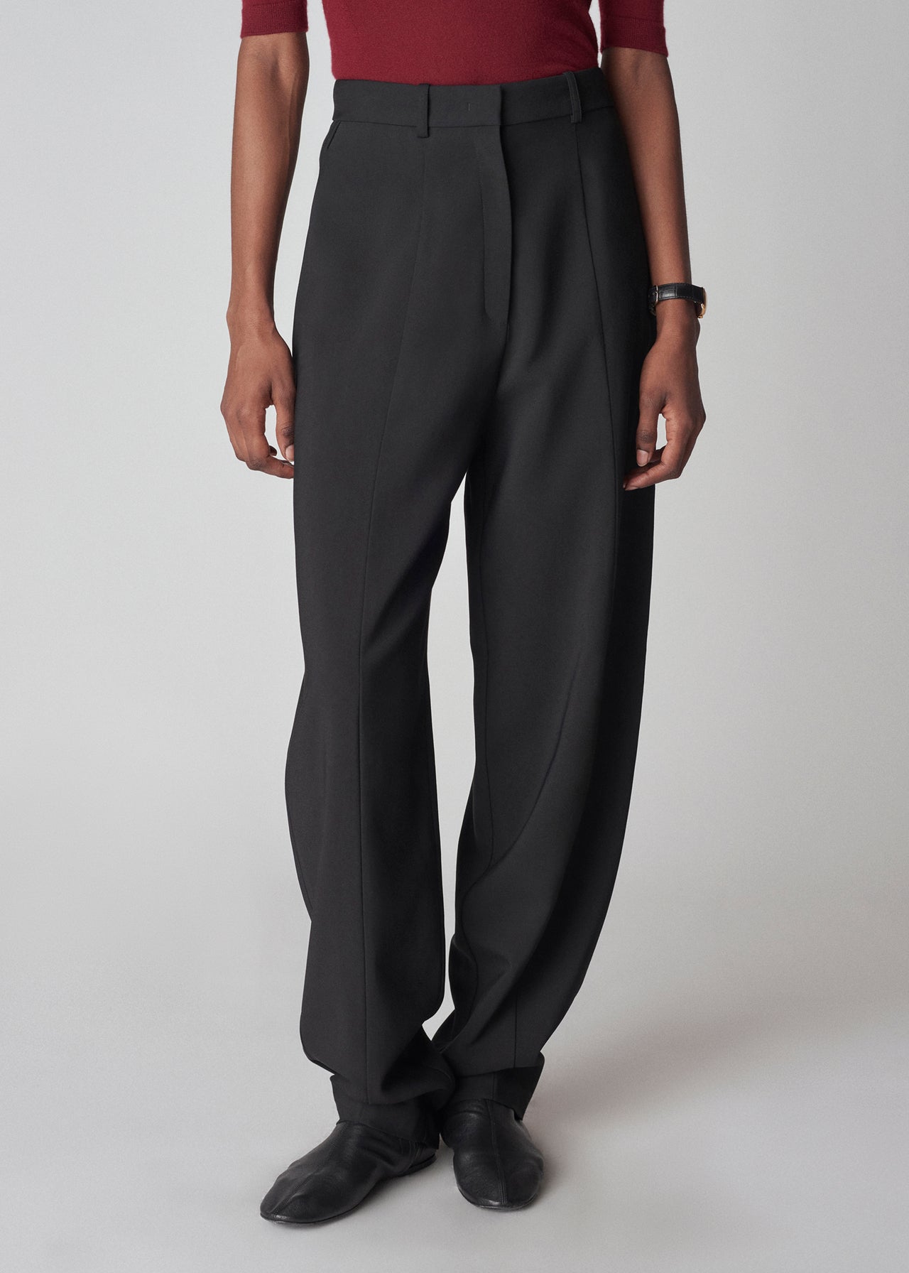 Egg Pant in Twill Suiting - Black