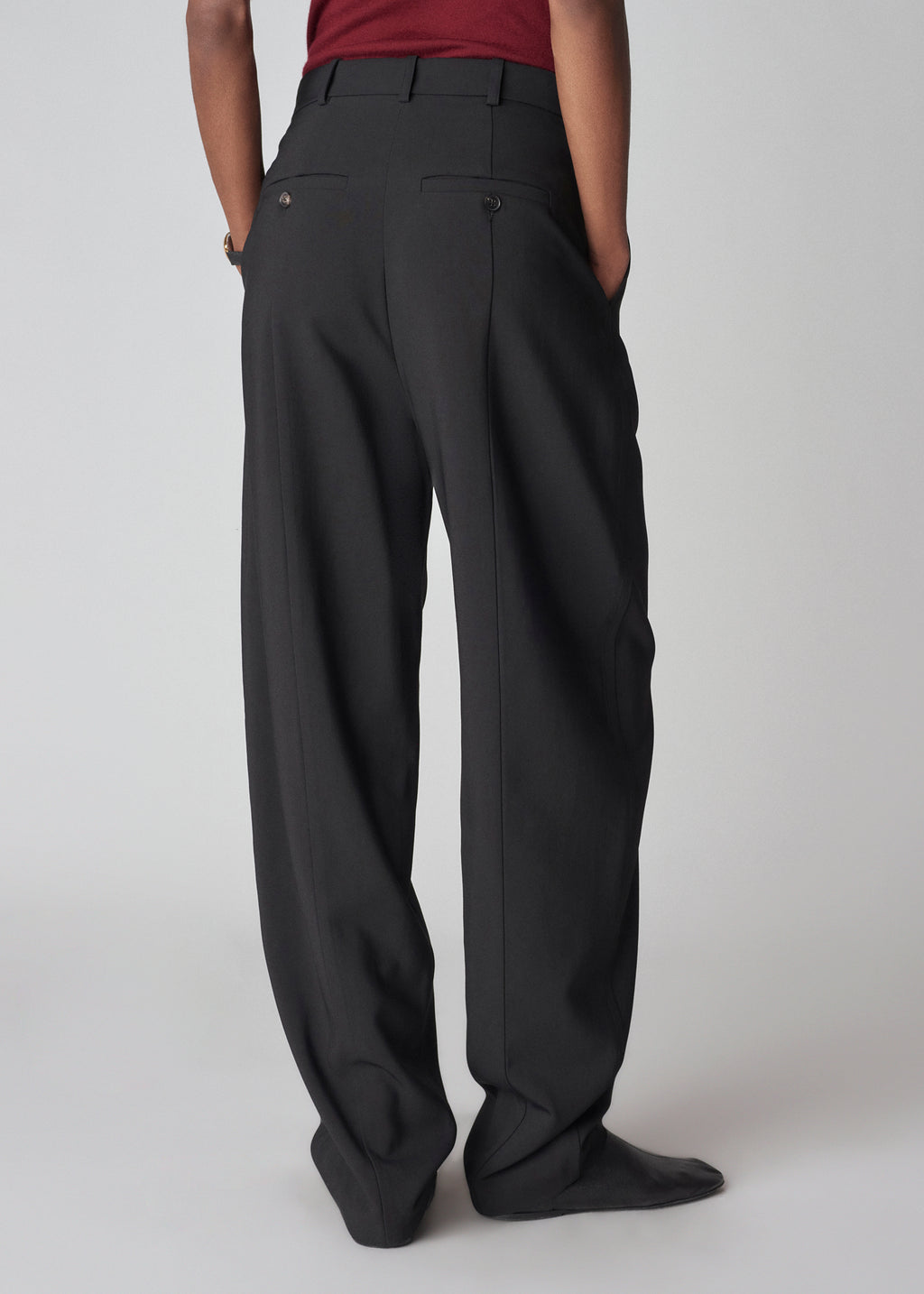 Egg Pant in Twill Suiting - Black - CO