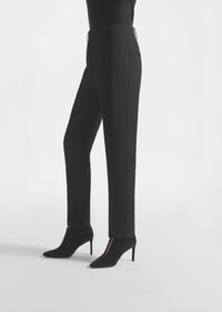 Cigarette Trouser in Crepe - Black